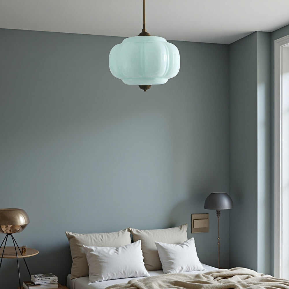 Lámpara de techo de cristal vintage: elegante iluminación semiempotrada