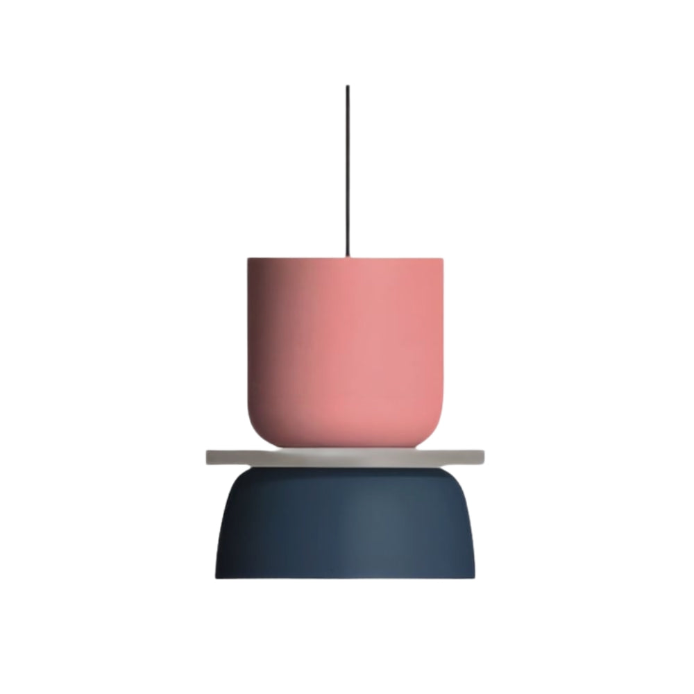 Lámpara colgante nórdica geométrica de metal - Multicolor