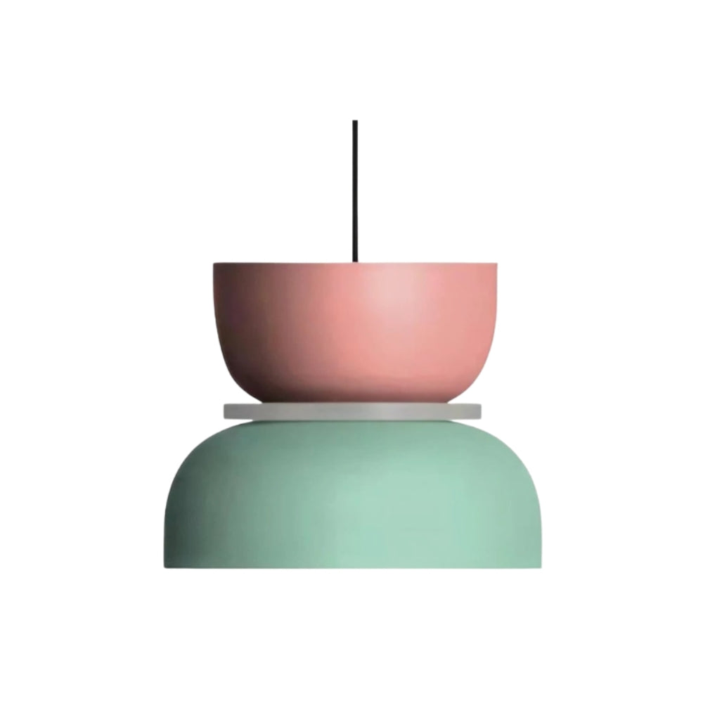 Lámpara colgante nórdica geométrica de metal - Multicolor