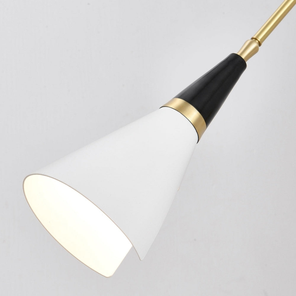 Lámpara de pared direccional - Lámpara de trabajo para pasillo en negro mate