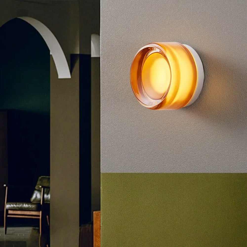 Lámpara empotrada moderna con hoyuelos para pared