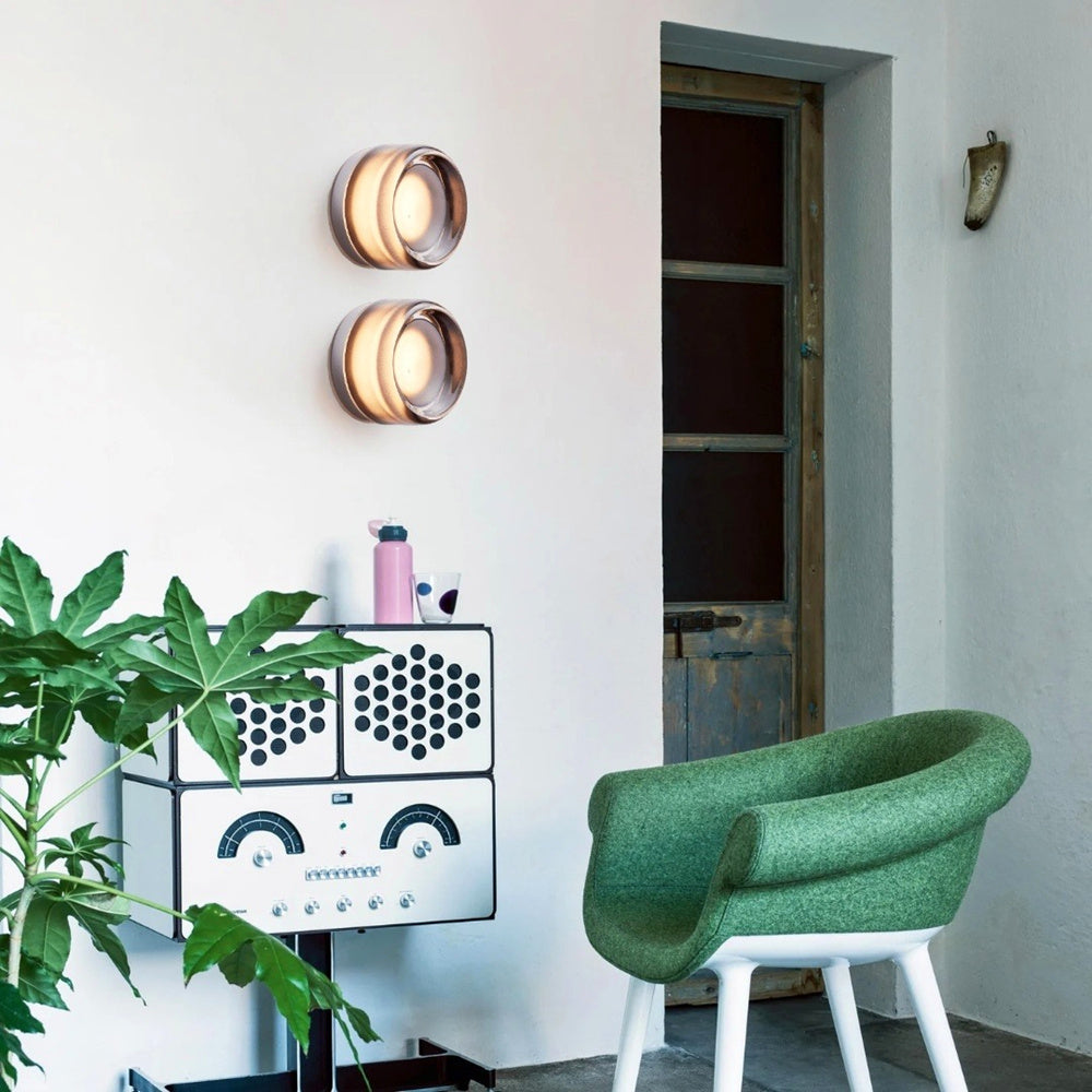 Lámpara empotrada moderna con hoyuelos para pared